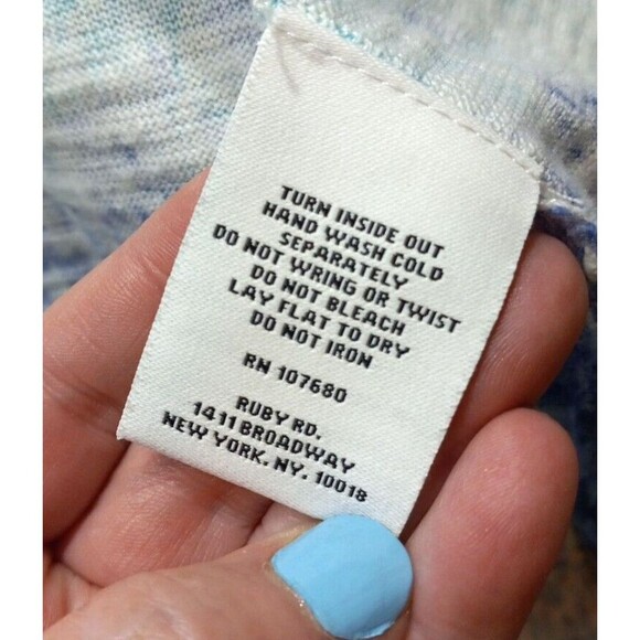 Ruby Road Open Front Long Kimono Cardigan Multicolor Southwestern Size Small - Picture 9 of 10